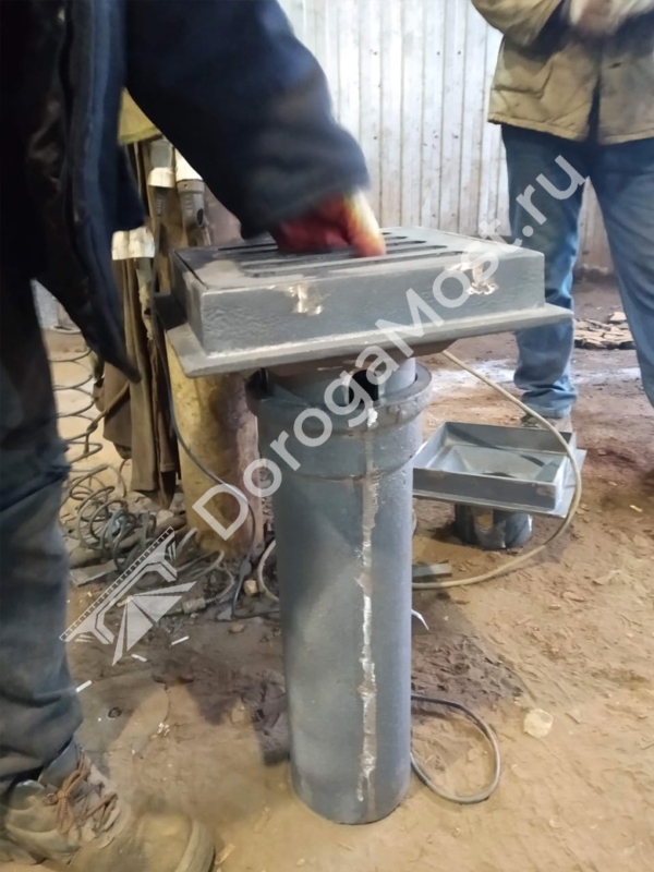 Водоотводное устройство ВУ-150 (ВТ-150) чугунное — вид сбоку