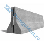 Блок парапетного ограждения / двухсторонний 12 ДД/400-1,27(1,15)-С (размер 3500x1270x680 мм)